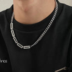 Geometric Titanium Steel Chain