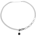 Ins Style Geometric Titanium Steel Plating Pendant Necklace