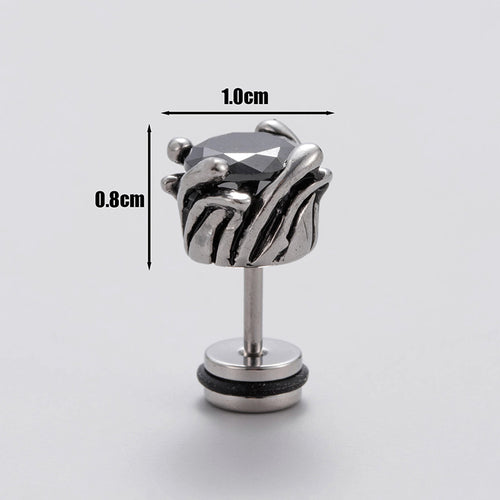 Zircon Cartilage Stud Earring (Single)