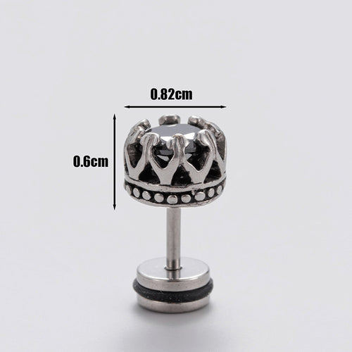 Zircon Cartilage Stud Earring (Single)