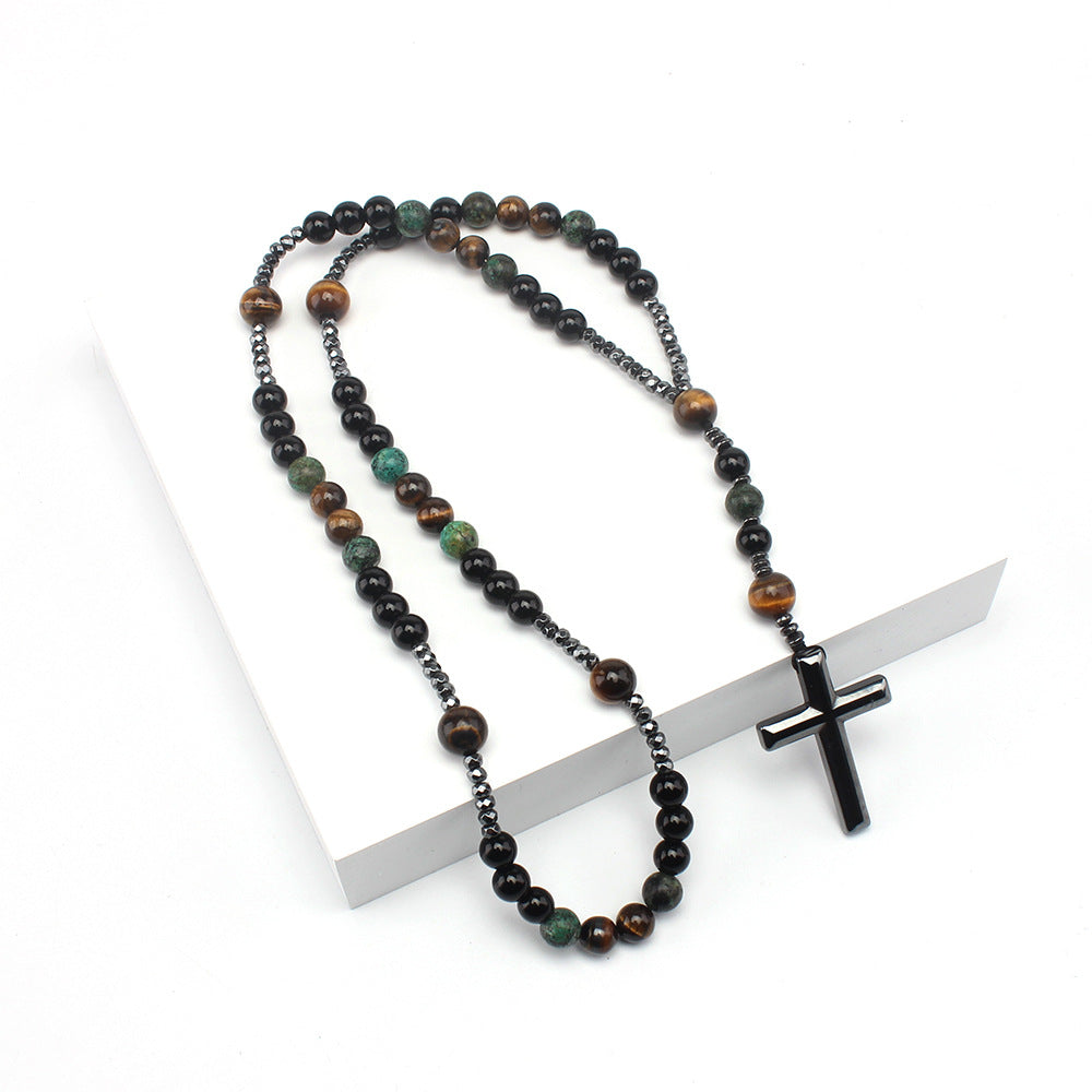 Chinoiserie Pendant Bead Necklace, 60cm