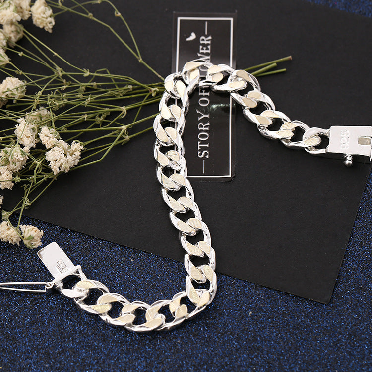 Cuban Curb Chain Bracelet - Two-Tone