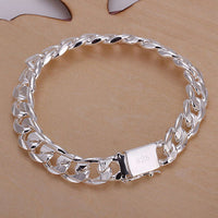 Cuban Curb Chain Bracelet - Silver