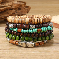 Wooden Bead Chain Bracelet