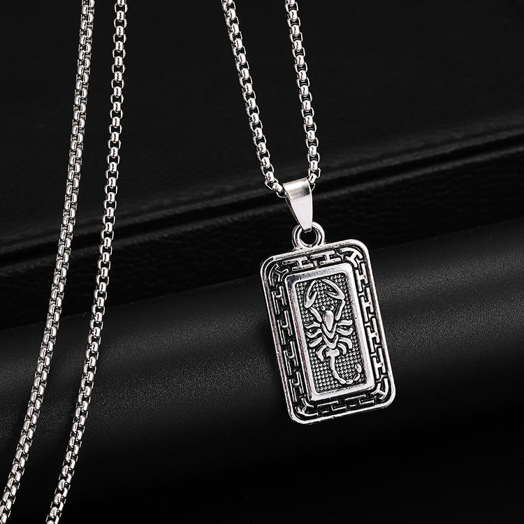 Scorpion Pendant Chain Necklace, 60cm