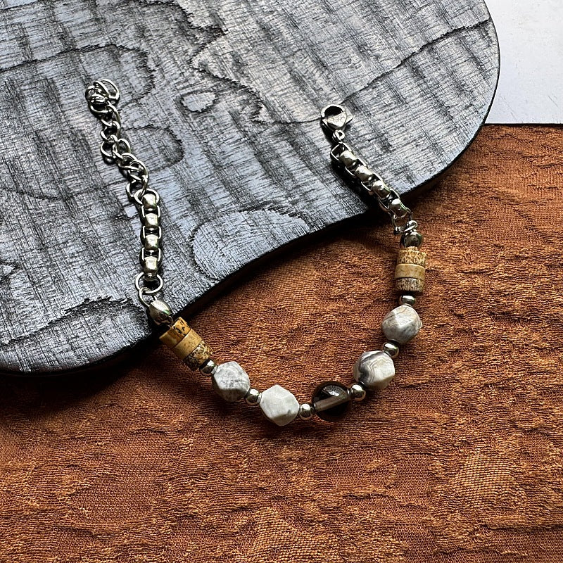 Natural Stone Bead Bracelet
