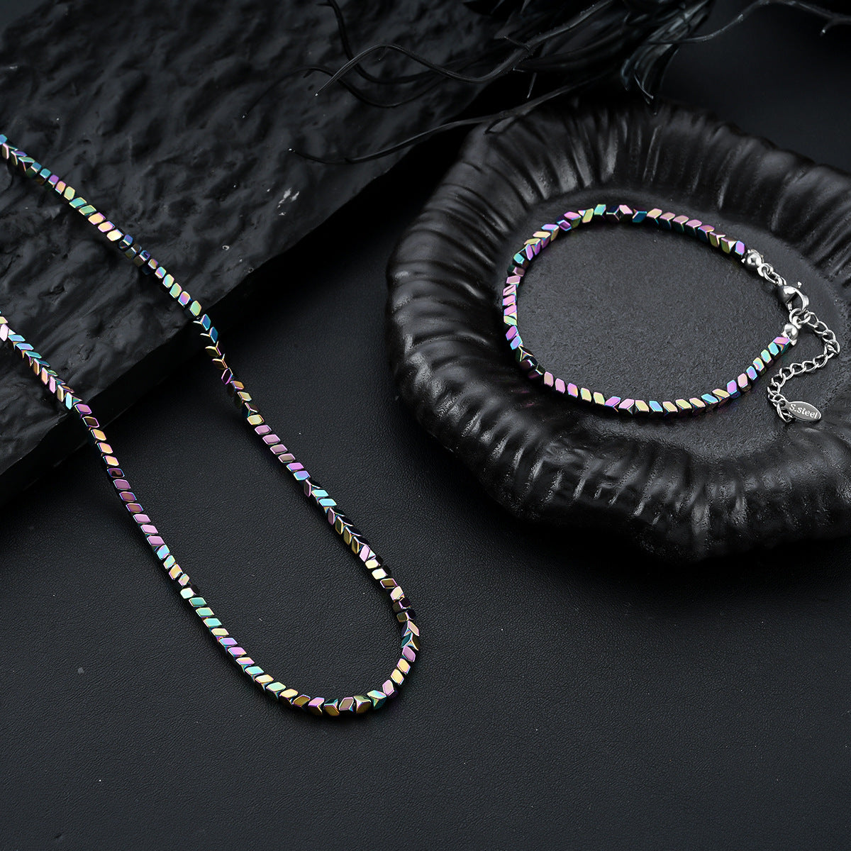 Square Ball Chain Necklace - Combo 2