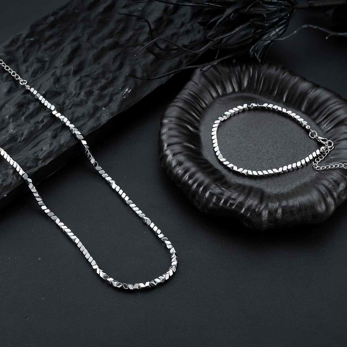 Square Ball Chain Necklace - Combo 1
