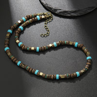 Handmade Coconut Wood Bead Choker