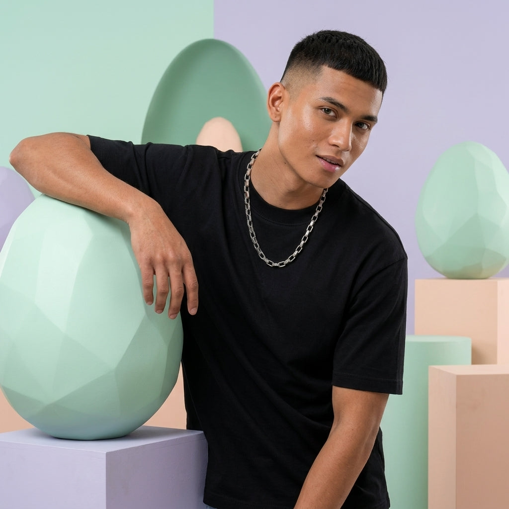 Solid Color Stainless Steel Chain