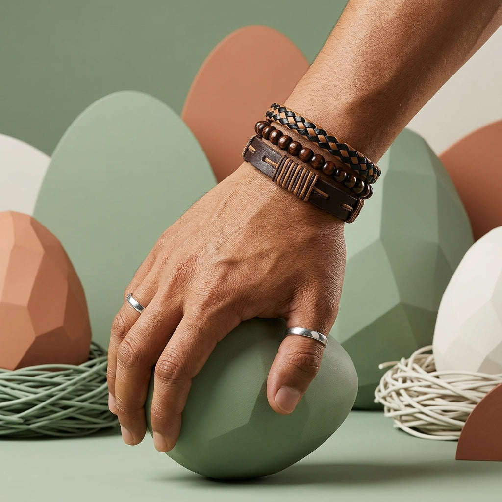 Vintage Style Leather Bracelet