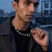 Titanium Steel Polishing Men's Pendant Necklace