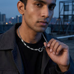 Titanium Steel Polishing Men's Pendant Necklace