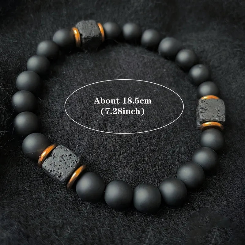 Men's Volcanic Rock Bracelet