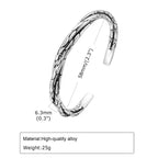 Retro Punk C Shape Alloy Plating Cuff