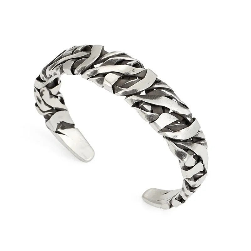 Thai Silver Hand-woven Bracelet