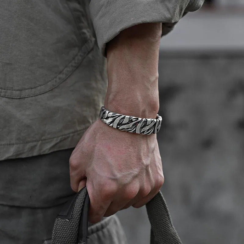 Thai Silver Hand-woven Bracelet