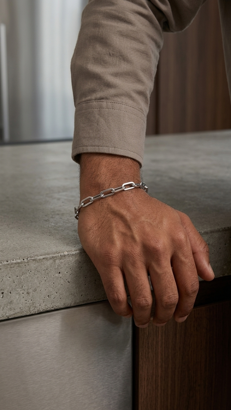 Titan Flux 3:1 back-chain bracelet titanium steel men