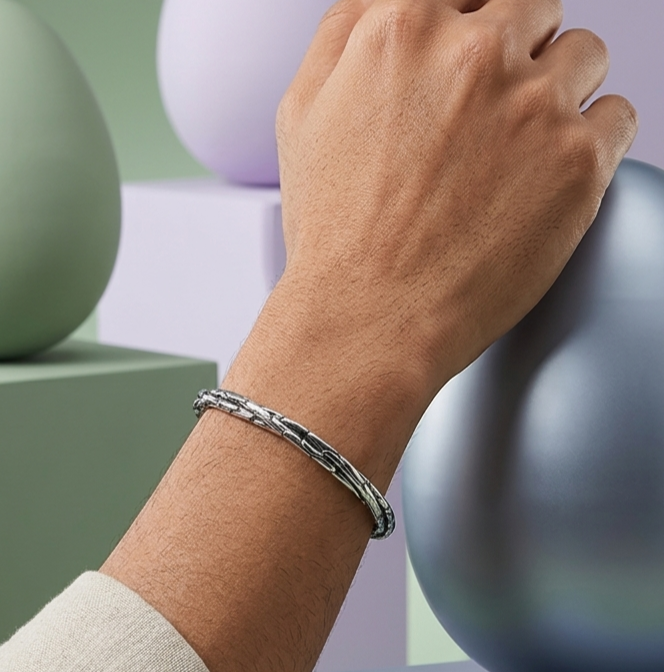 Retro Punk C Shape Alloy Plating Cuff