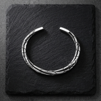 Retro Punk C Shape Alloy Plating Cuff