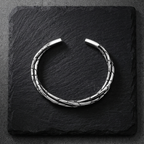 Retro Punk C Shape Alloy Plating Cuff