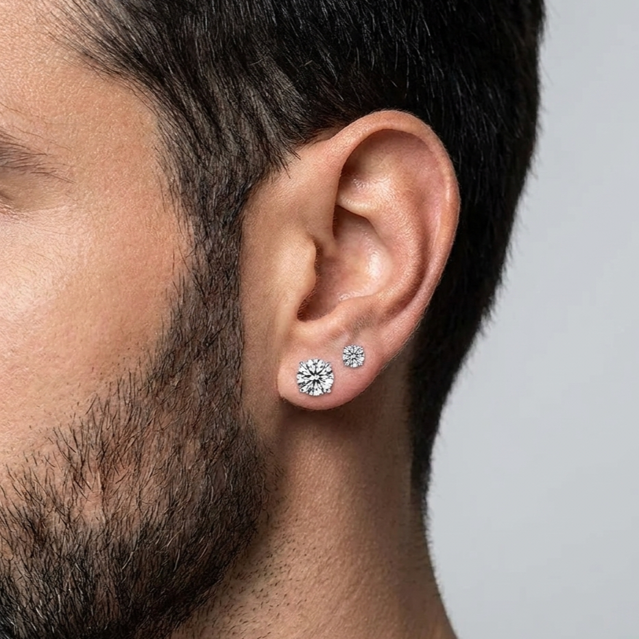 Facet Crystal Stud Set