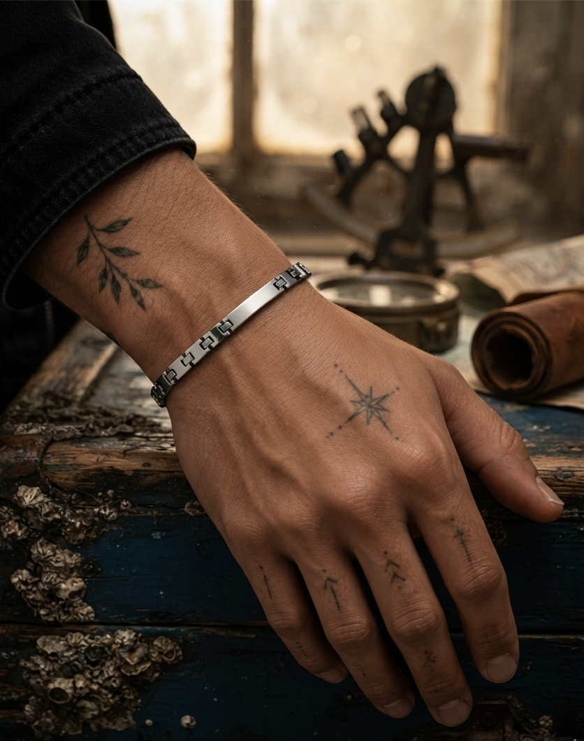 Elite Silver Tone Bracelet
