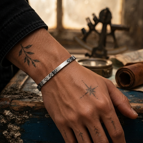 Elite Silver Tone Bracelet