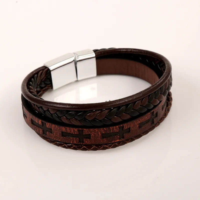 The Centurion - Braided Cross Bracelet
