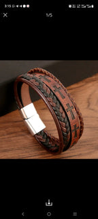 The Centurion - Braided Cross Bracelet
