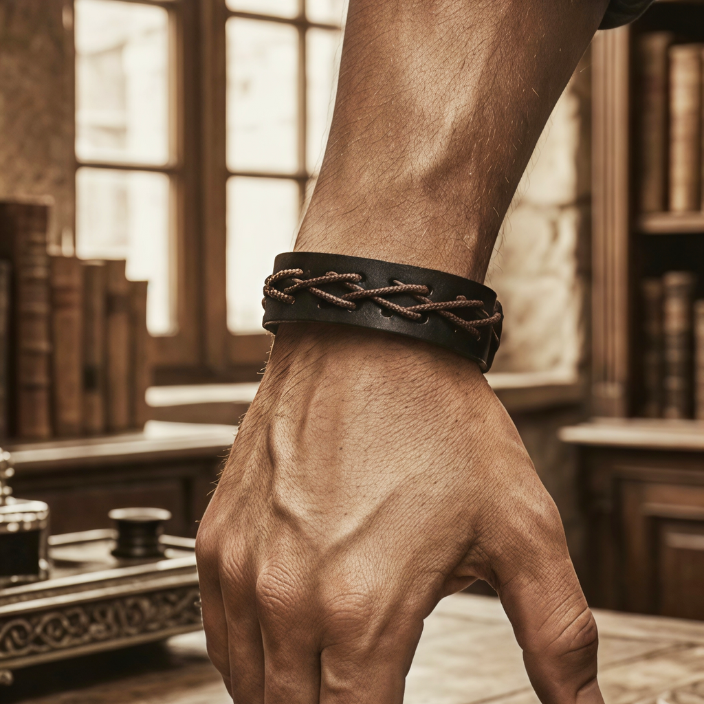 The Outlander - Woven Leather Bracelet