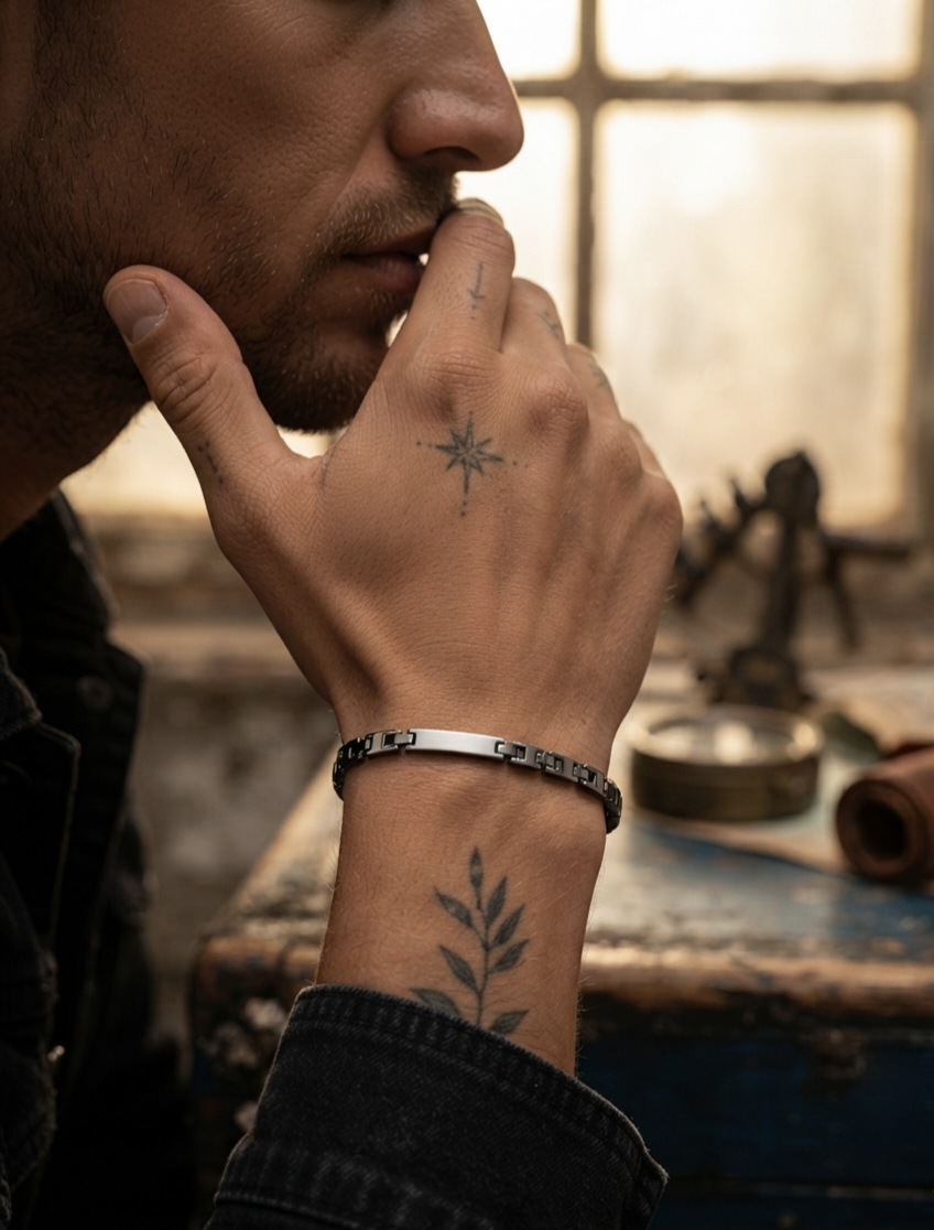 Elite Silver Tone Bracelet