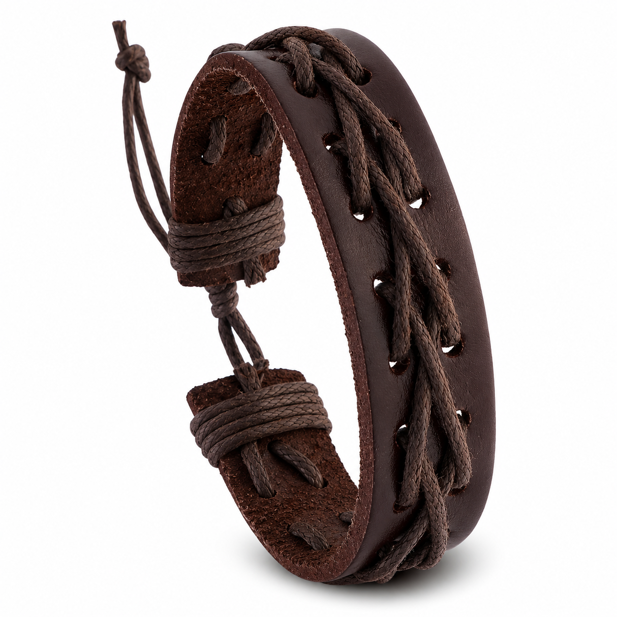 The Outlander - Woven Leather Bracelet