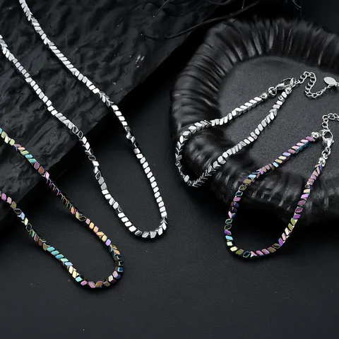 Square Ball Chain Necklace