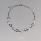 Irregular Zircon Necklace, Light Luxury