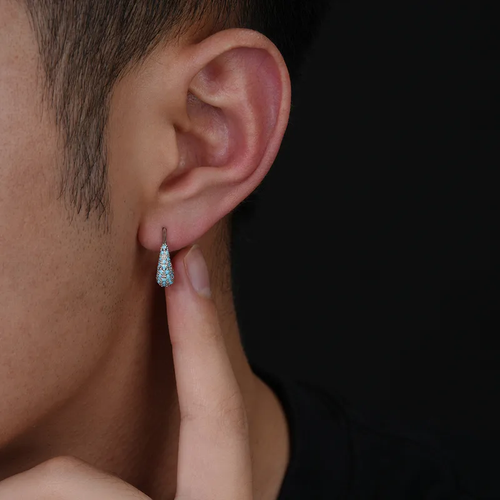 Circle Zirconia Hoop Earring