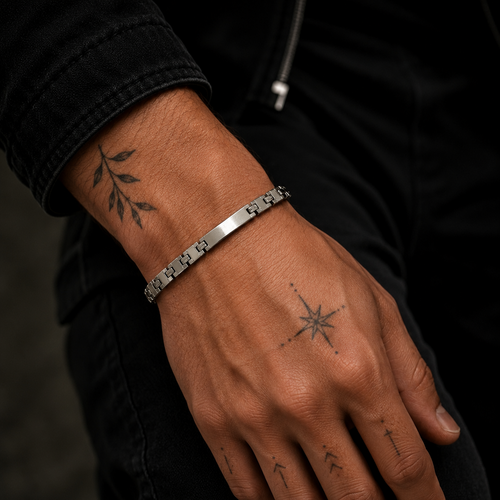 Elite Silver Tone Bracelet
