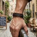 The Outlander - Woven Leather Bracelet