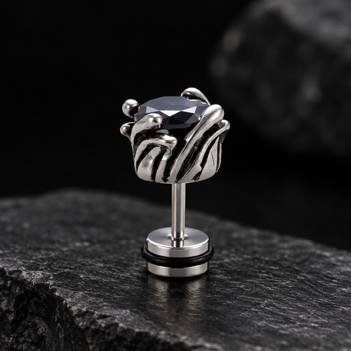 Zircon Cartilage Stud Earring (Single)