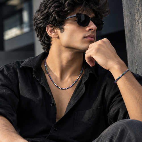 Square Ball Chain Necklace