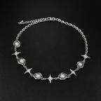 Irregular Zircon Necklace, Light Luxury