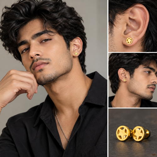 Geometric Stud Earrings (Pair)